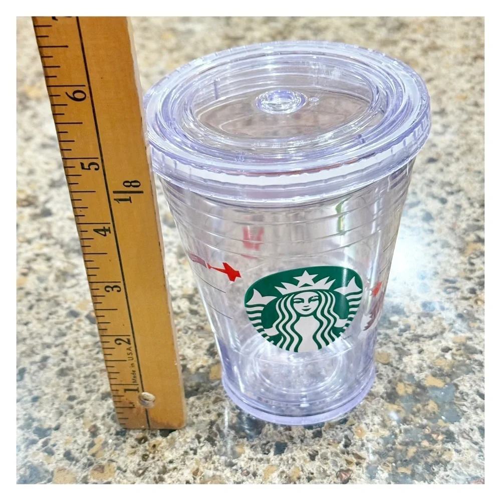 2011 Starbucks Holiday Christmas Fox Tumbler x3